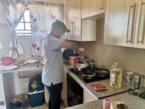 Cooking breakfast