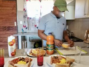 Dishing up breakfast