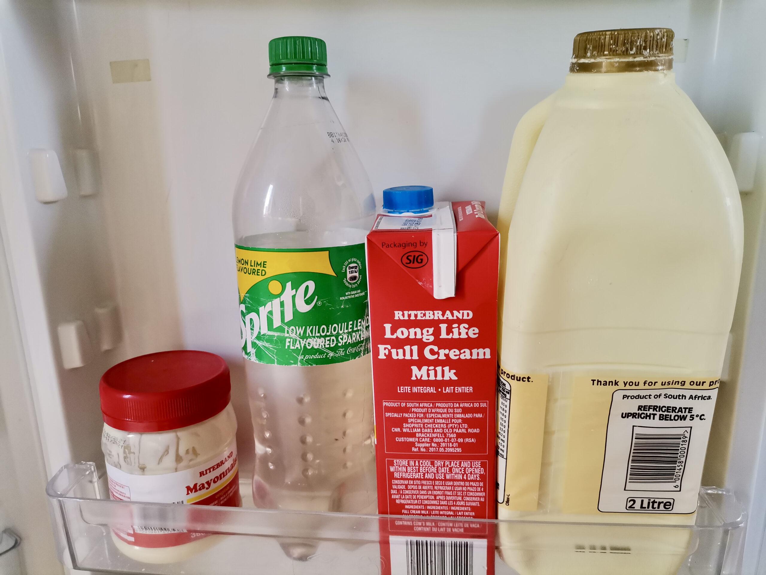 Fridge door contents