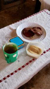 Breakfast with tea