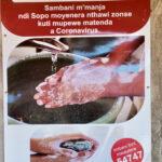 Correct hand washing poster