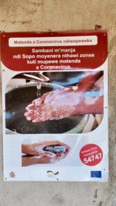 Correct hand washing poster