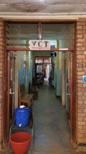 Entrance to the VCT at District Hospital.