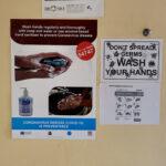 Correct hand washing poster