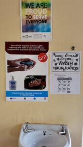 Correct hand washing poster