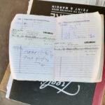 Photo of health passport showing next day of visit.