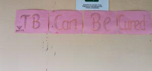 Handmade TB Can be cured poster